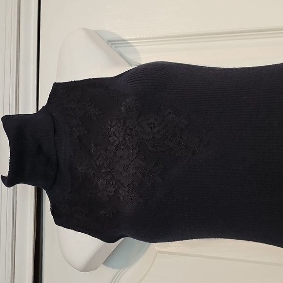 Rag & Bone Salute Carolyn Sleeveless Turtleneck Navy Dress Sz XXS EUC MSRP $475 - Picture 2 of 9